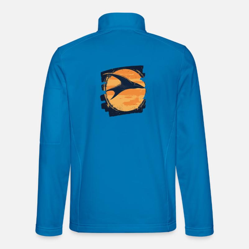 Manta Rays Retro - Unisex Softshell Jacket - light blue