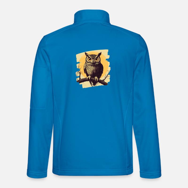 Owl - Unisex Softshell Jacket - light blue