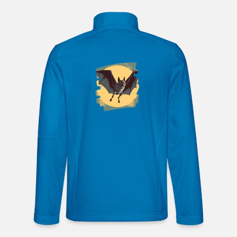 Fledermaus Retro - Unisex Softshelljacke - Lichtblau