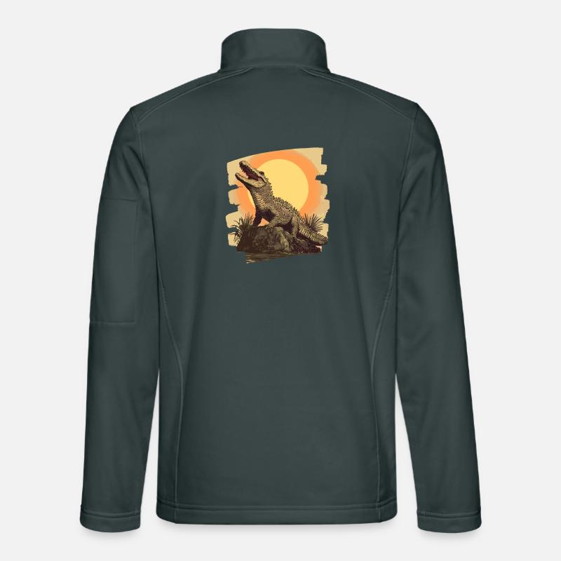 Krokodil Retro Unisex Softshelljacke