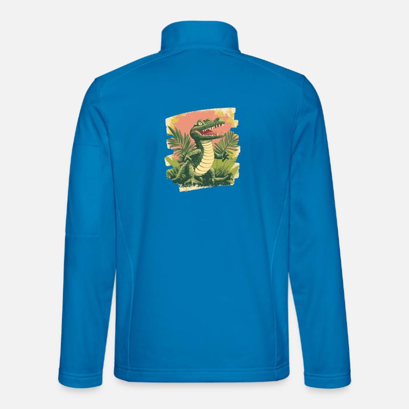 Krokodil - Unisex Softshelljacke - Lichtblau