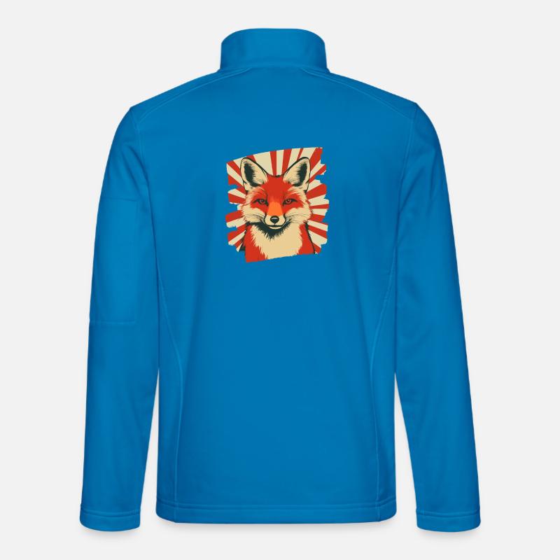 Fox Retro - Unisex Softshell Jacket - light blue