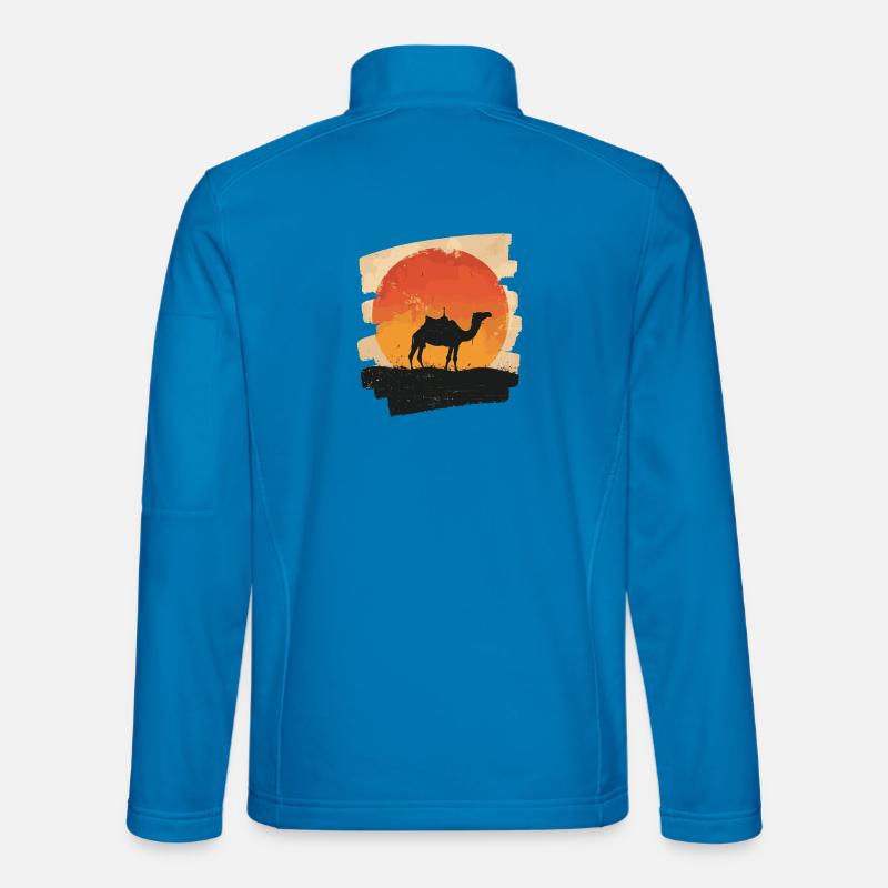 Kamel - Unisex Softshelljacke - Lichtblau