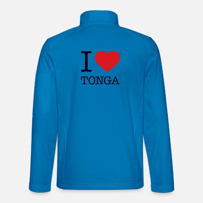 I LOVE TONGA - Unisex Softshell Jacket - light blue