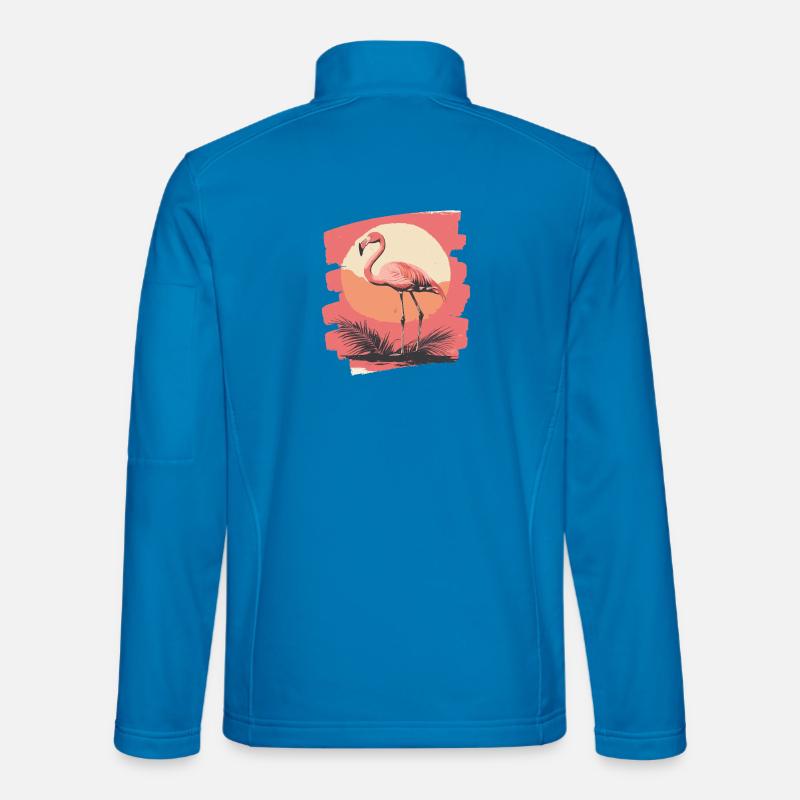 Flamingo - Unisex Softshelljacke - Lichtblau