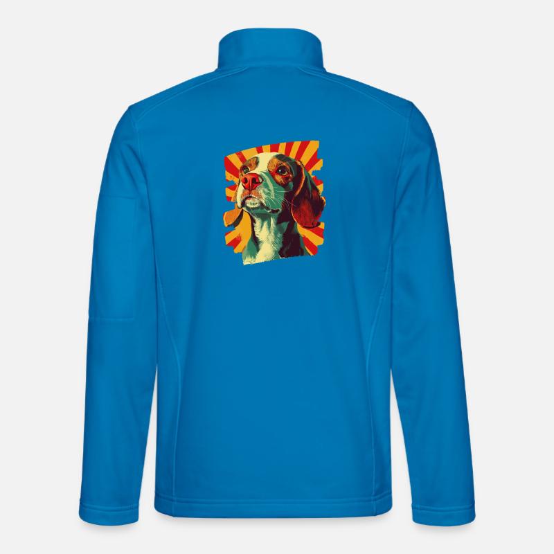 Beagle - Unisex Softshelljacke - Lichtblau