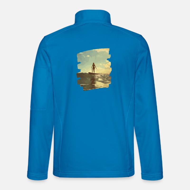 Stand-up paddle SUP - Unisex Softshell Jacket - light blue