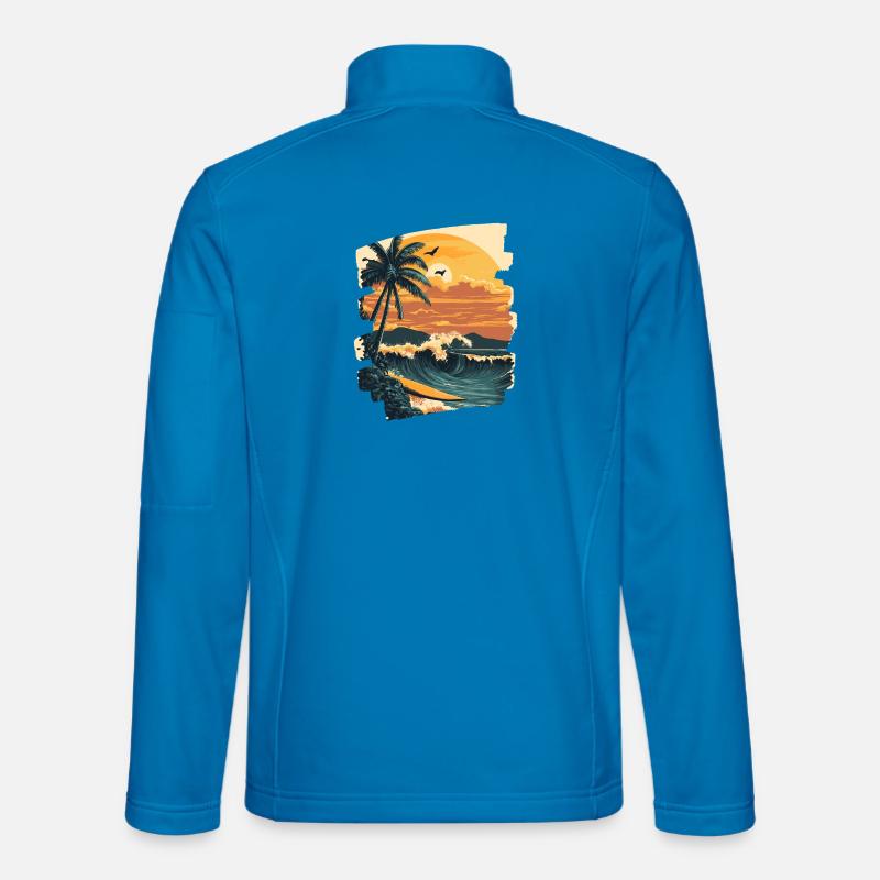 Hawaii Strand - Unisex Softshelljacke - Lichtblau