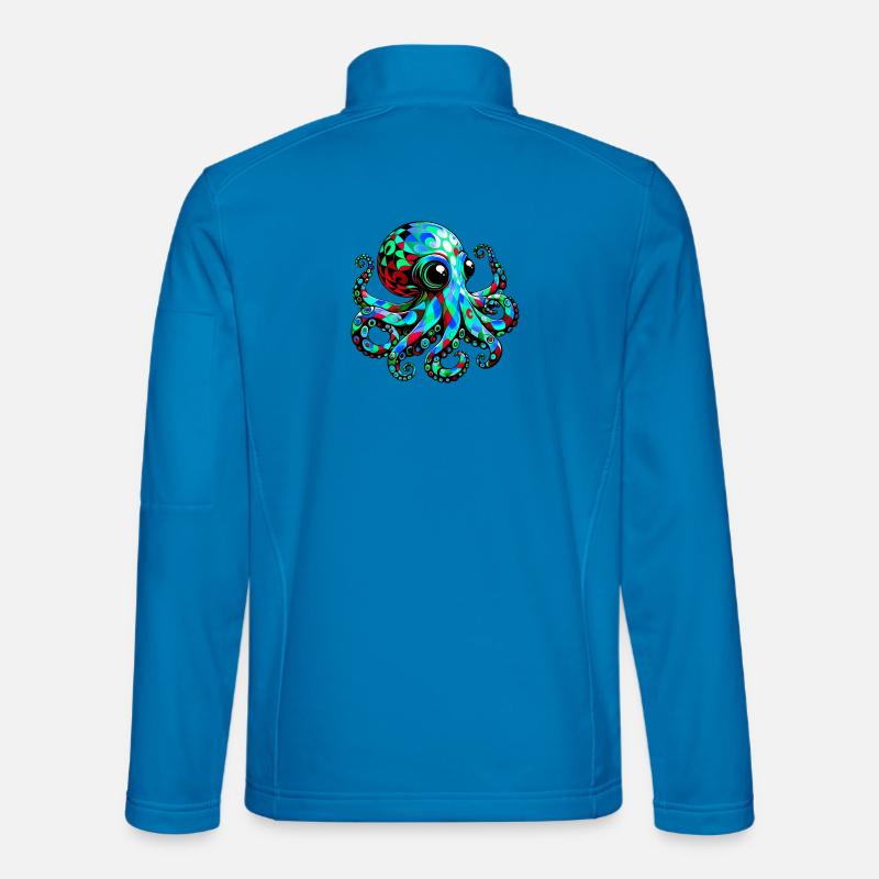 Octopus - Unisex Softshell Jacket - light blue