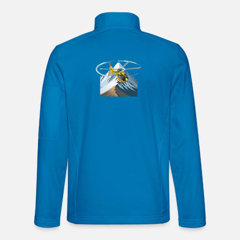 Helicopter approaching - Unisex Softshell Jacket - light blue