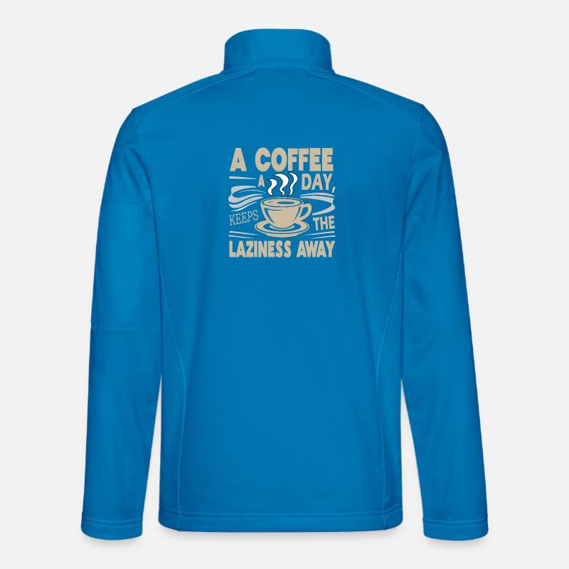 A Coffee A Day - Unisex Softshell Jacket - light blue