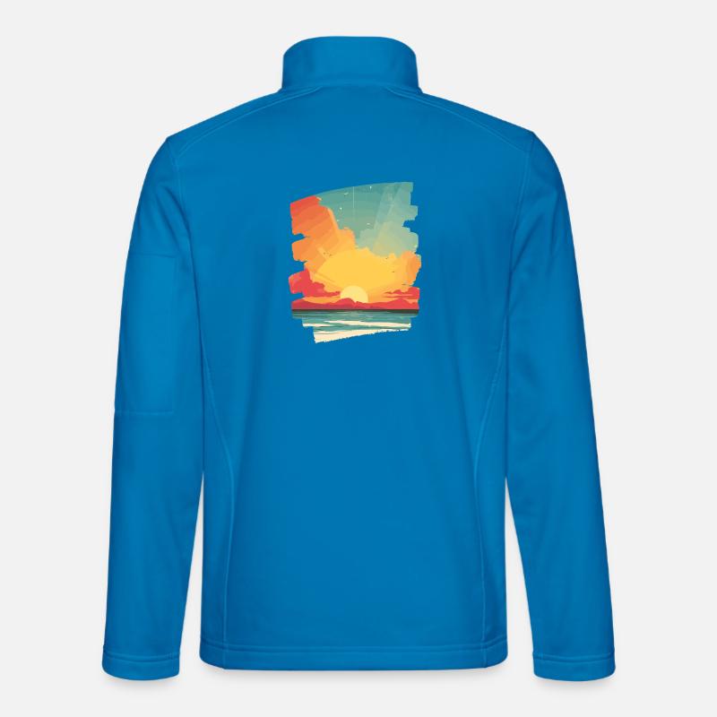 Summer Sunset - Unisex Softshell Jacket - light blue