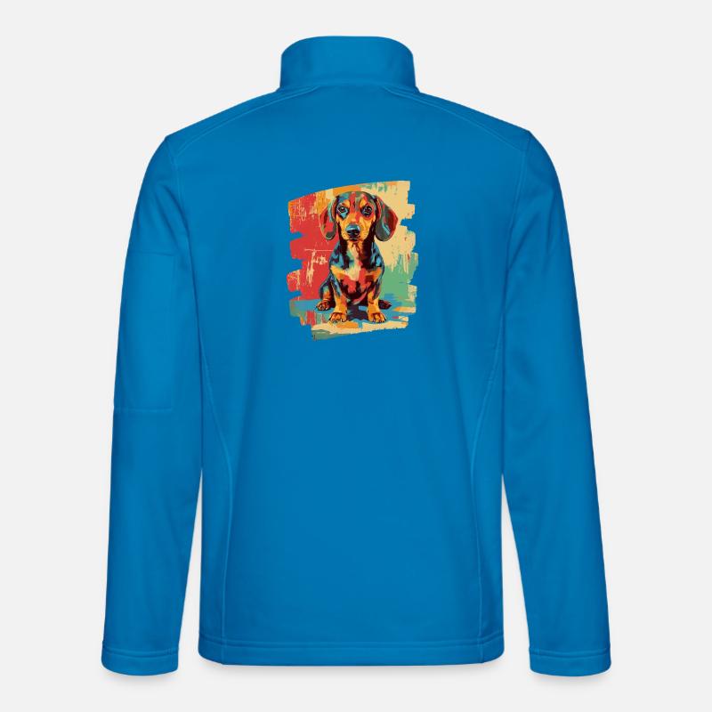 Dachshund - Unisex Softshell Jacket - light blue