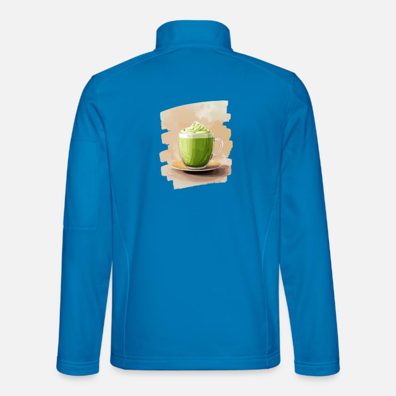 Matcha Latte Lover Green Tea - Unisex Softshell Jacket - light blue