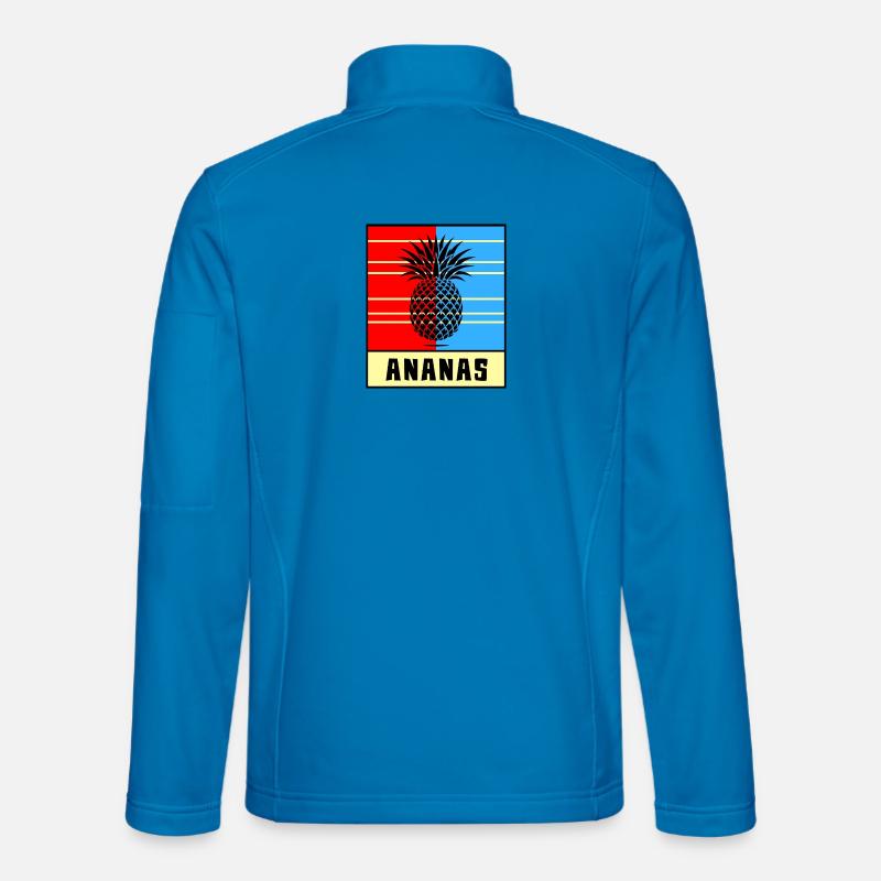 Pineapple Pop Style – Red & Blue - Unisex Softshell Jacket - light blue