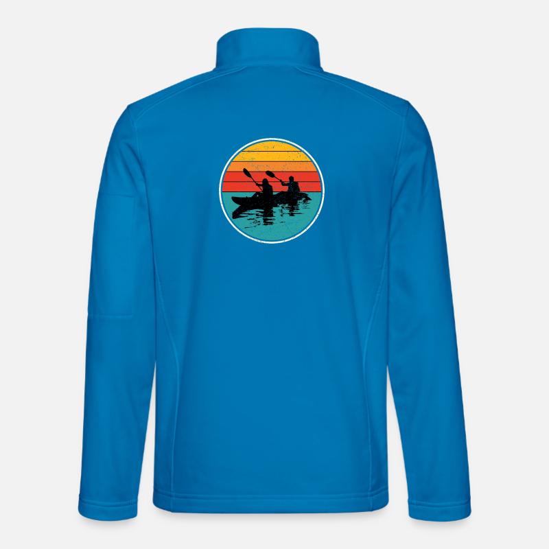 Sunset Kayak Duo Circle - Veste en tissu softshell Unisexe - bleu clair