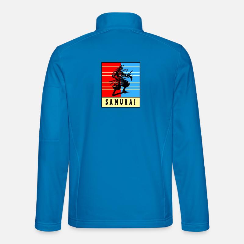 Retro Samurai Warrior Unisex Softshelljacke