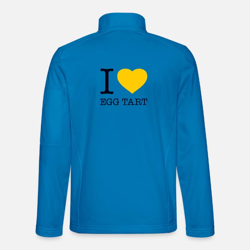I LOVE EGG TART - Unisex Softshelljacke - Lichtblau