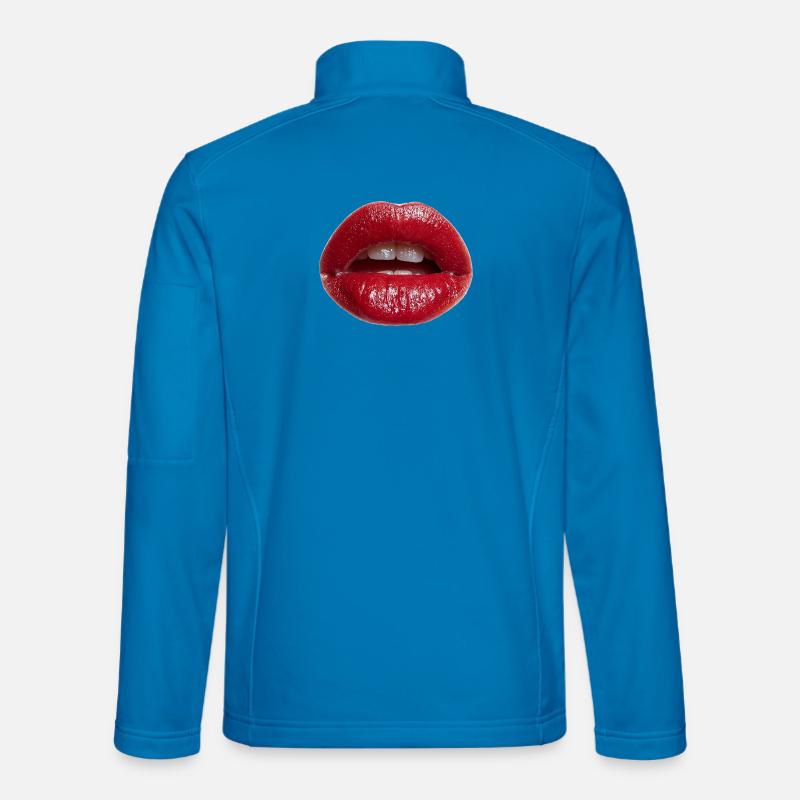 Lippen - Unisex Softshelljacke - Lichtblau