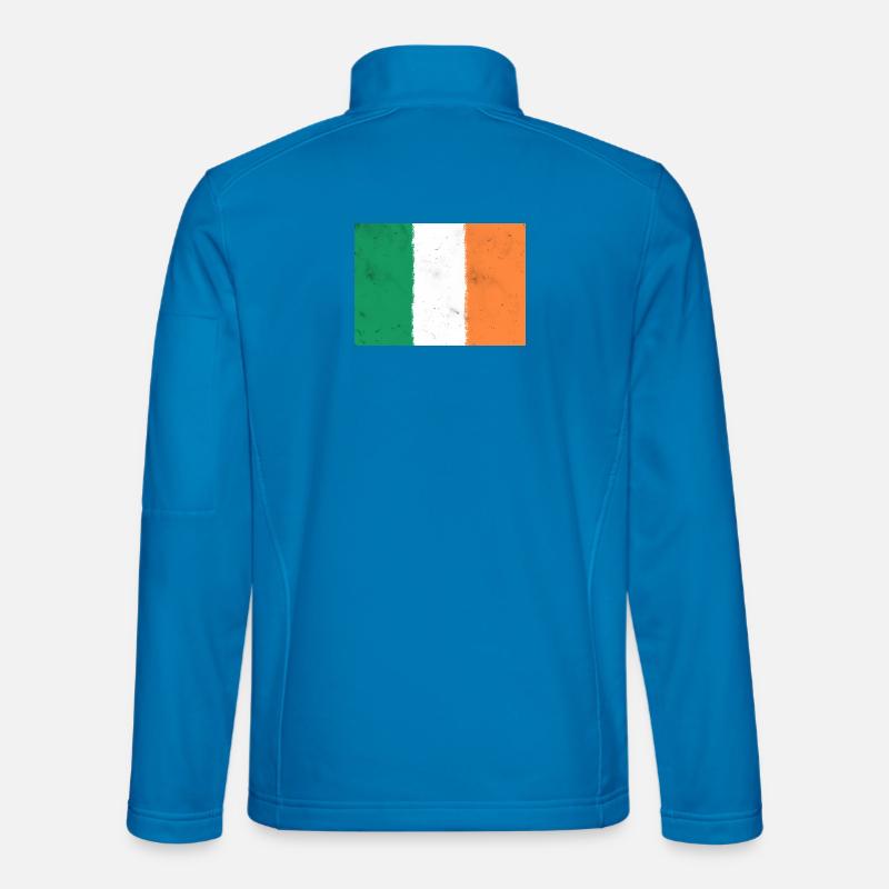 Drapeau de l’Irlande Veste en tissu softshell Unisexe