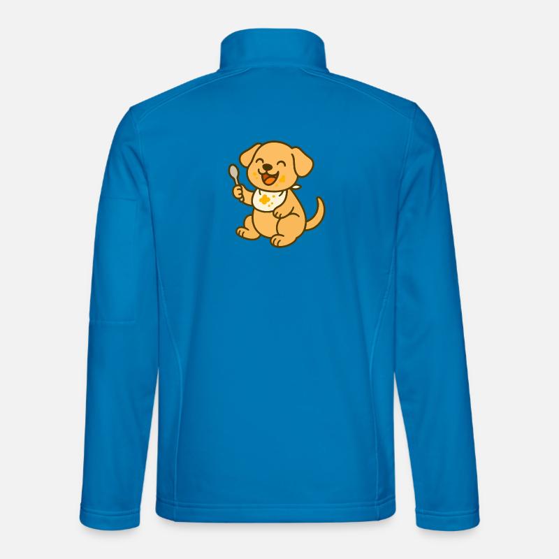 Futtern mit Welpenliebe - Unisex Softshelljacke - Lichtblau