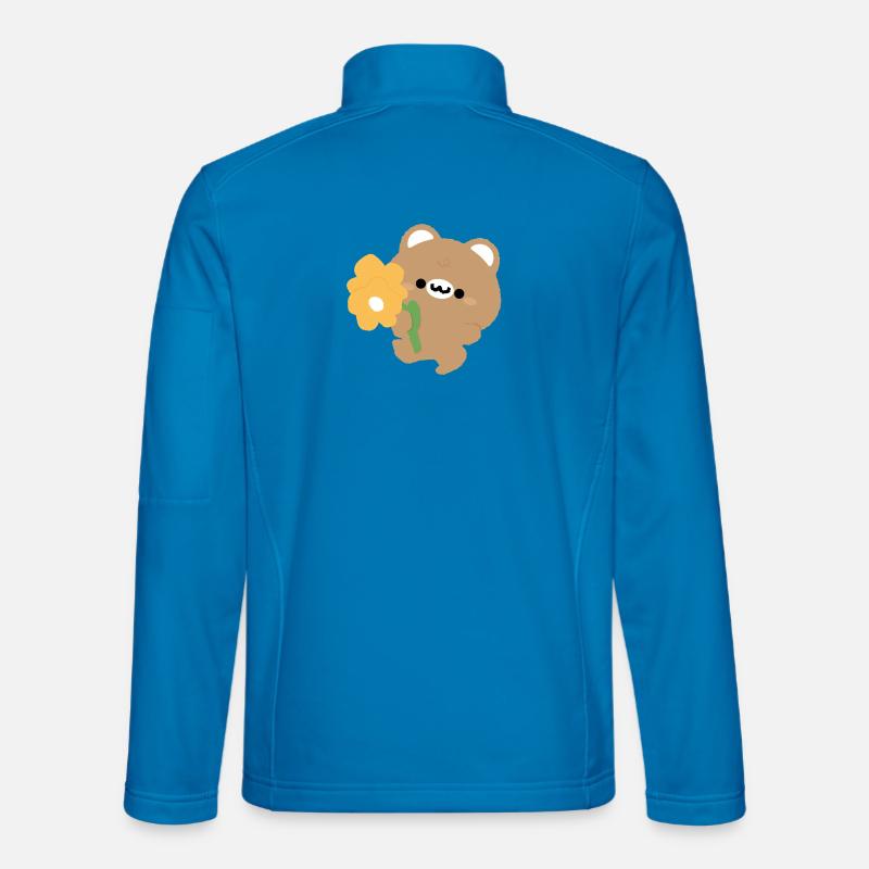 Romantic Bear - Unisex Softshell Jacket - light blue