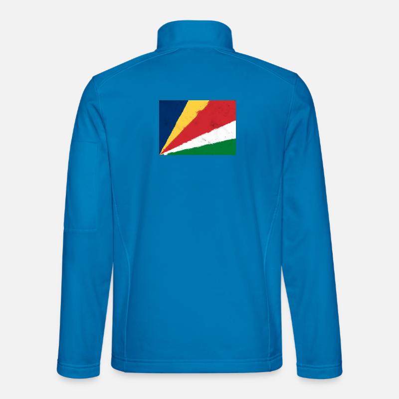 Flagge der Seychellen - Unisex Softshelljacke - Lichtblau