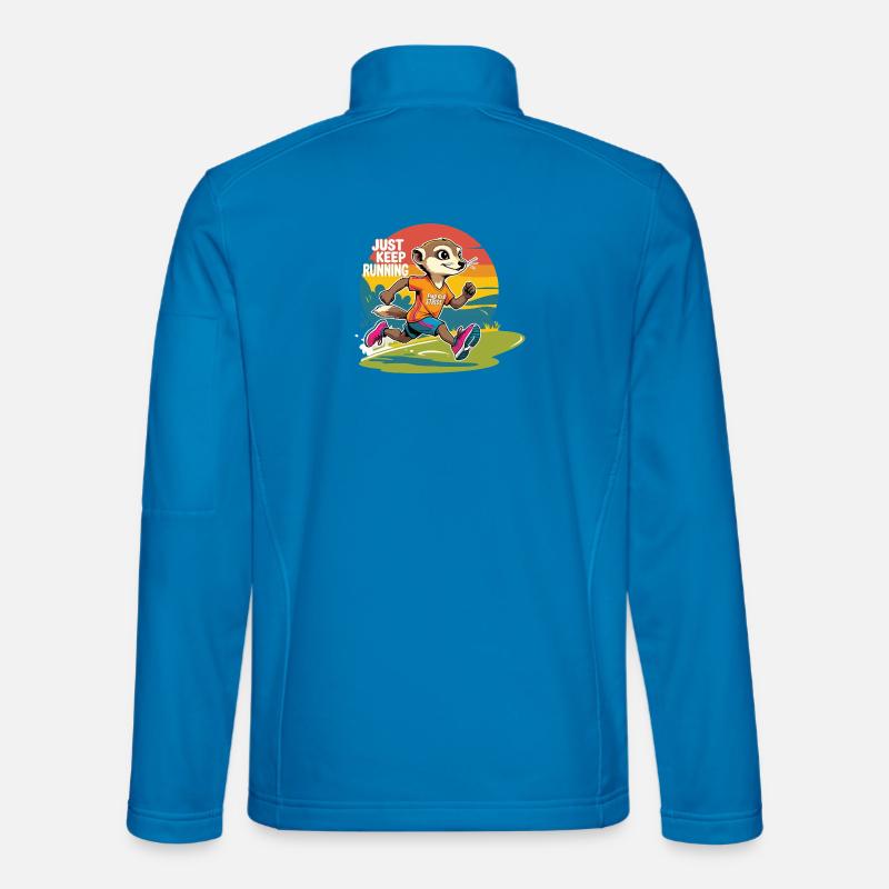 Just keep Running - Unisex Softshell Jacket - light blue