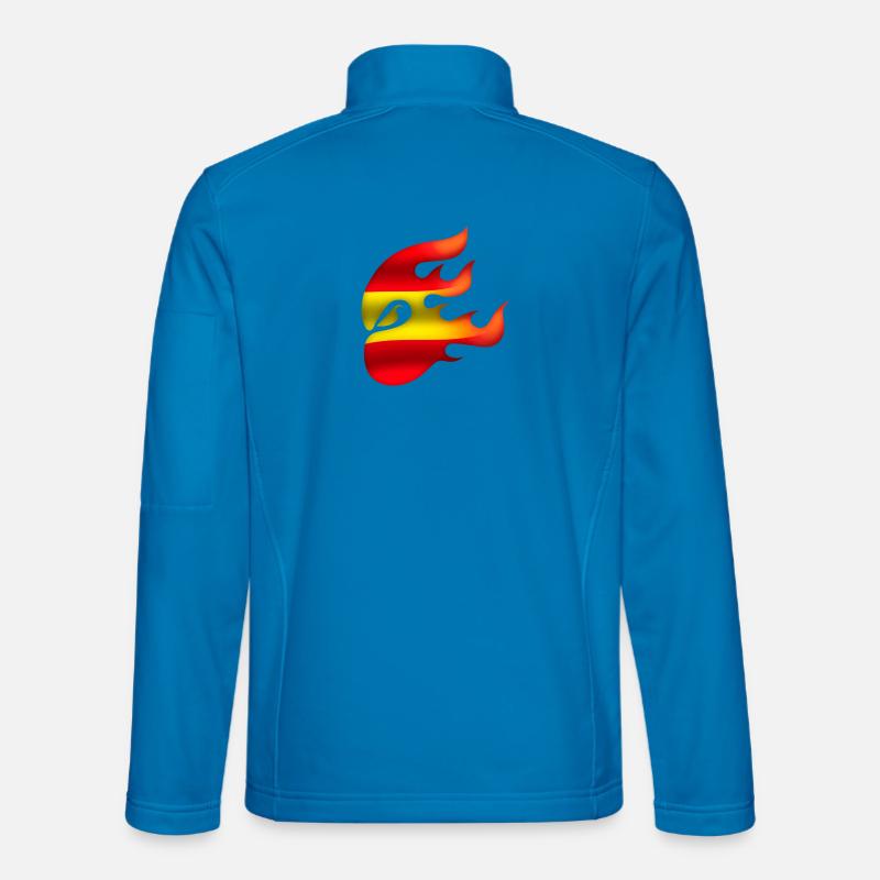 Flagge von Spanien - Spanien - Ninja - Unisex Softshelljacke - Lichtblau