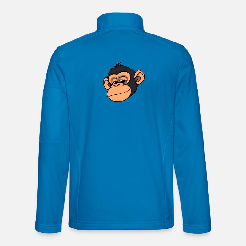 Monkey Chimpanzee - Unisex Softshell Jacket - light blue