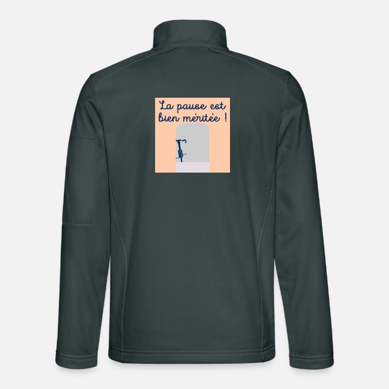 Vélo Cyclisme Pause Veste en tissu softshell Unisexe