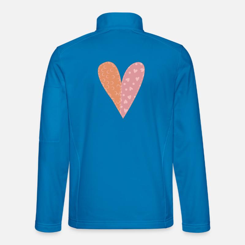Patchwork Heart No7 Unisex Softshell Jacket