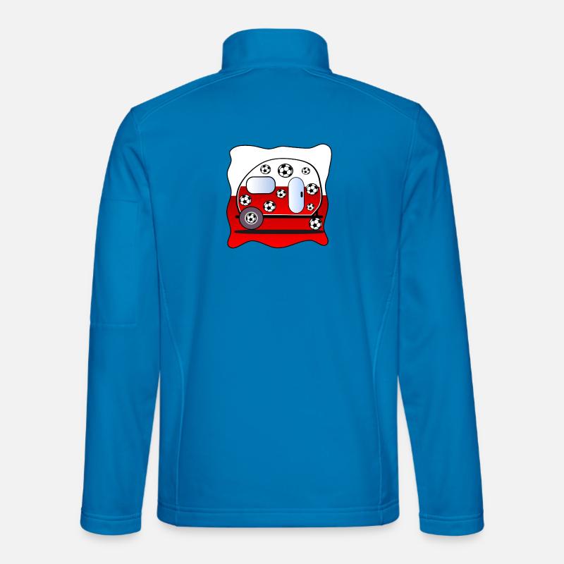Fußball-Campingplatz Polen - Unisex Softshelljacke - Lichtblau