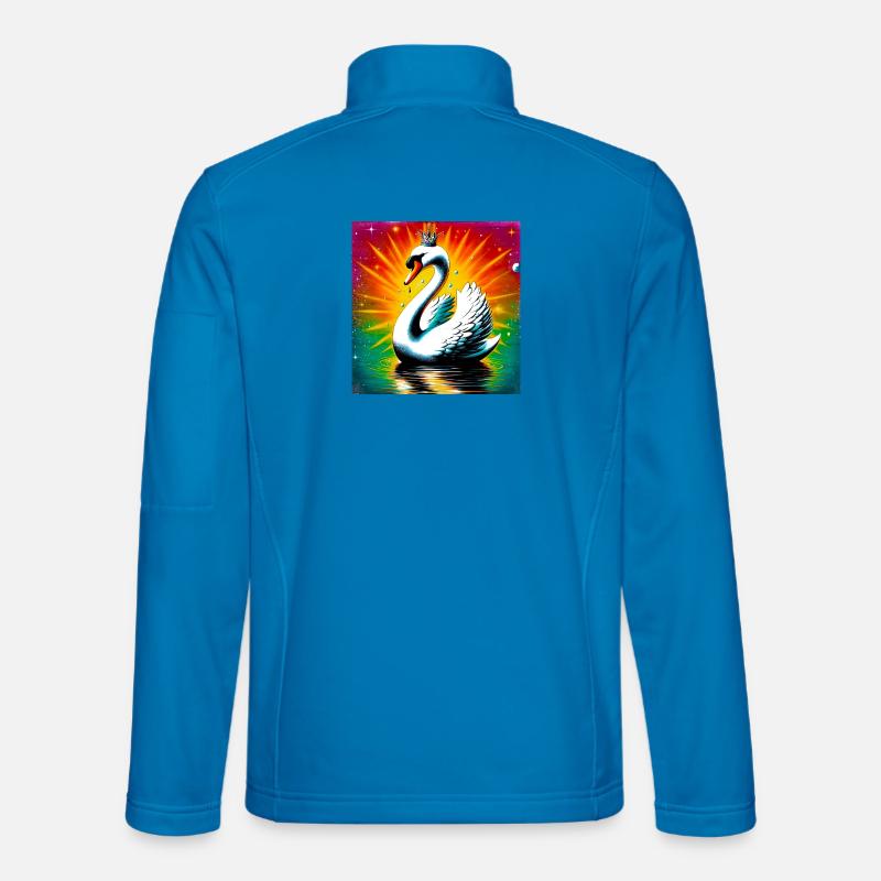 Schwan mit der Krone Unisex Softshelljacke