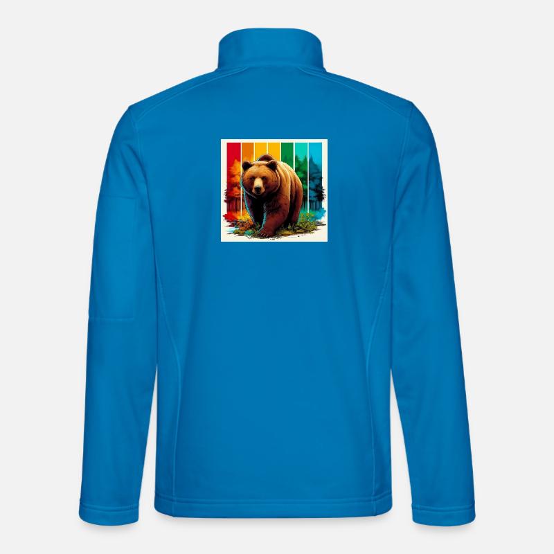 Bär - Unisex Softshelljacke - Lichtblau