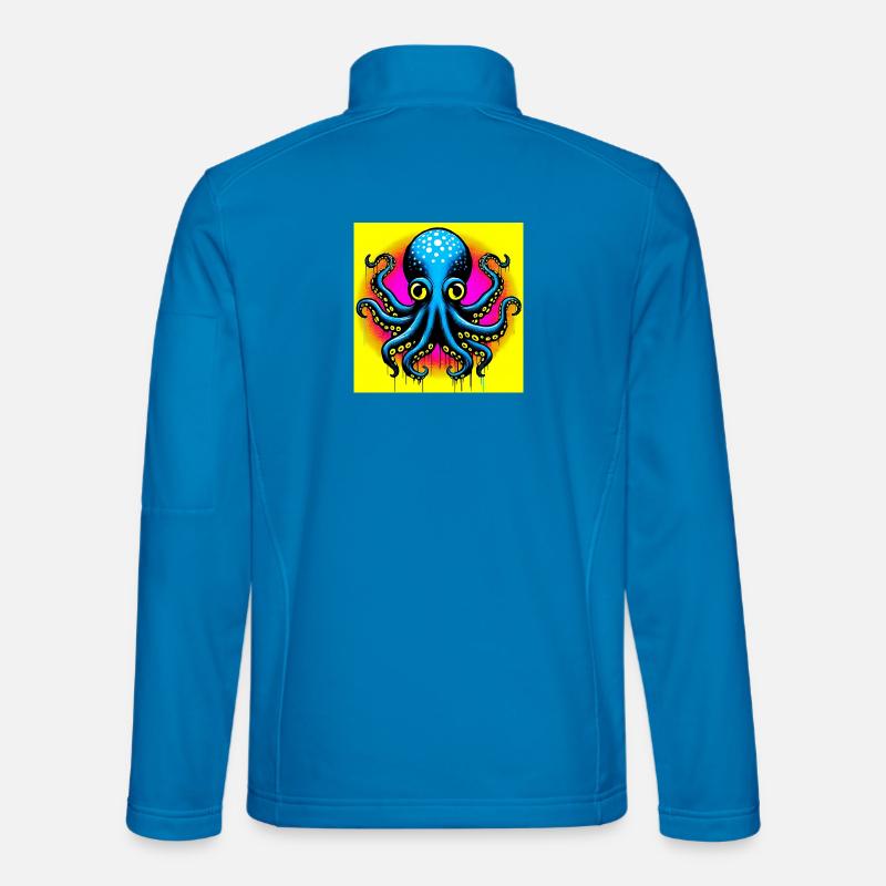 Octopus - Unisex Softshell Jacket - light blue