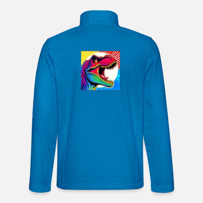 Dinosaurier - Unisex Softshelljacke - Lichtblau