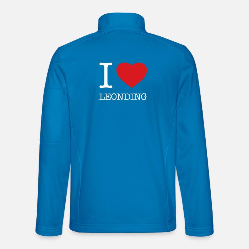 I Love Leonding - Unisex Softshelljacke - Lichtblau
