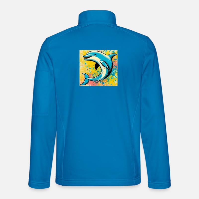 Delfin - Unisex Softshelljacke - Lichtblau