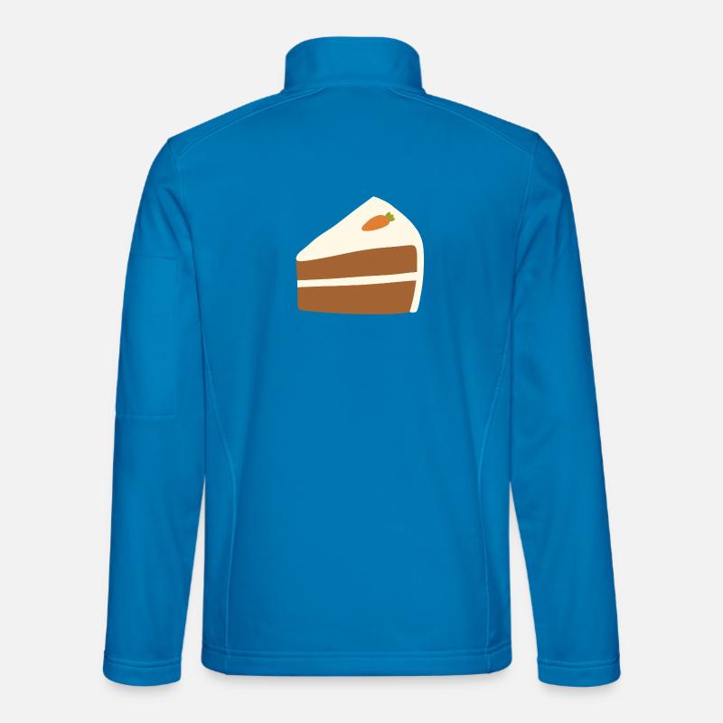 Minimalistische Karottenkuchen-Illustration - Unisex Softshelljacke - Lichtblau