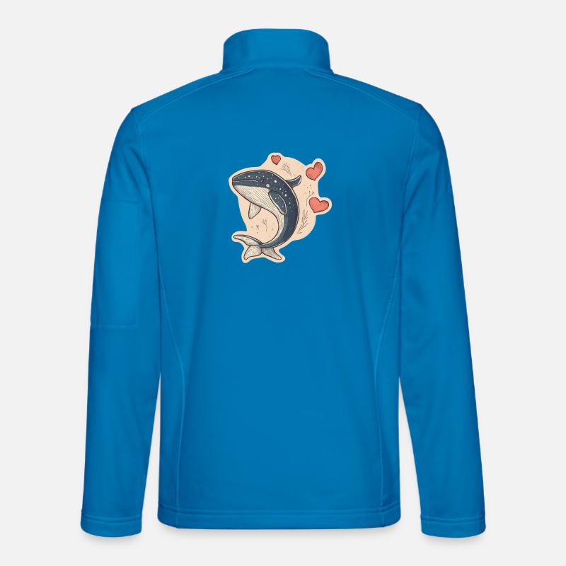 Wal - Unisex Softshelljacke - Lichtblau