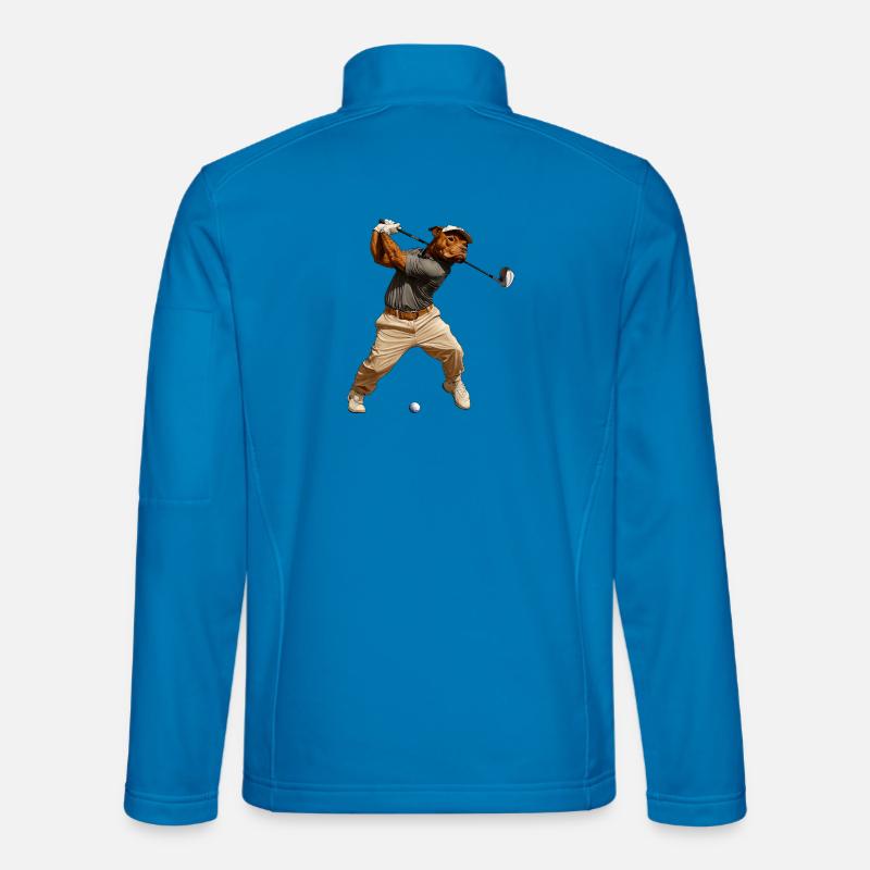 Pitbull Golfspieler - Unisex Softshelljacke - Lichtblau