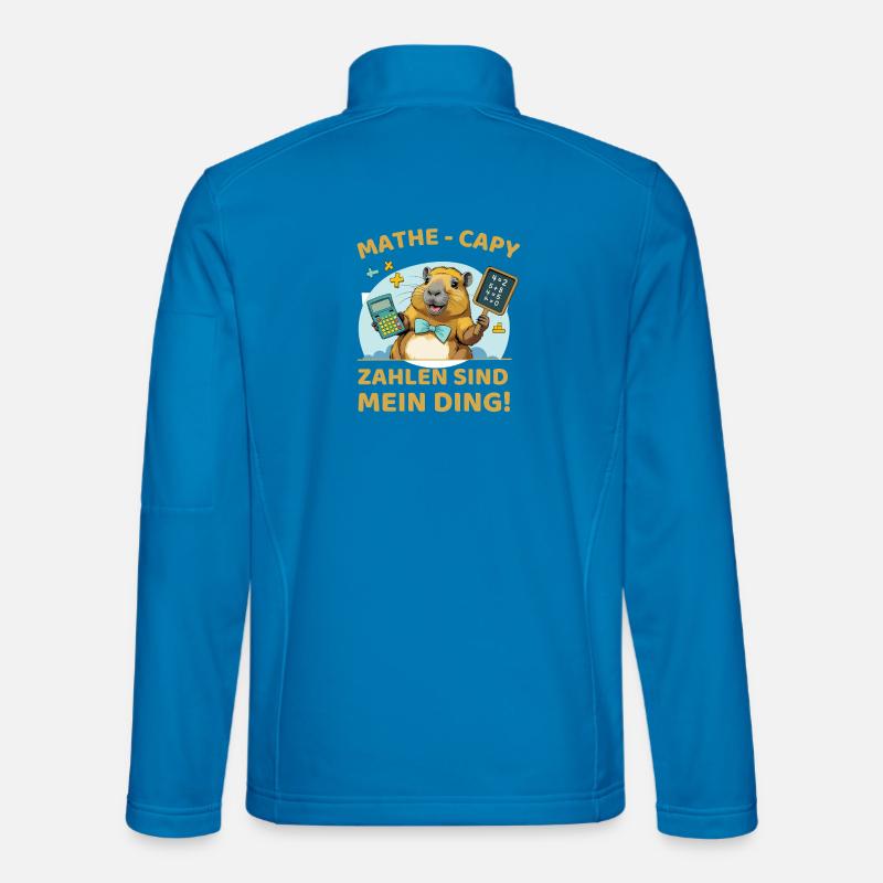 Mathe-Capybara – Zahlen sind mein Ding! - Unisex Softshelljacke - Lichtblau