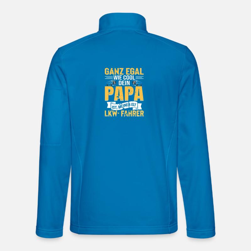TRUCK DRIVER Dad Saying Design - Unisex Softshell Jacket - light blue