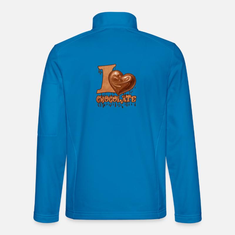 Chocolate heart with melanin effect - Unisex Softshell Jacket - light blue