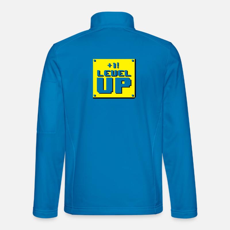 Level up panel - Unisex Softshell Jacket - light blue