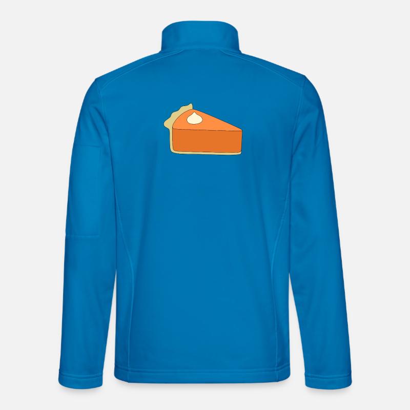 Pumpkin Pie Slice Illustration Unisex Softshell Jacket
