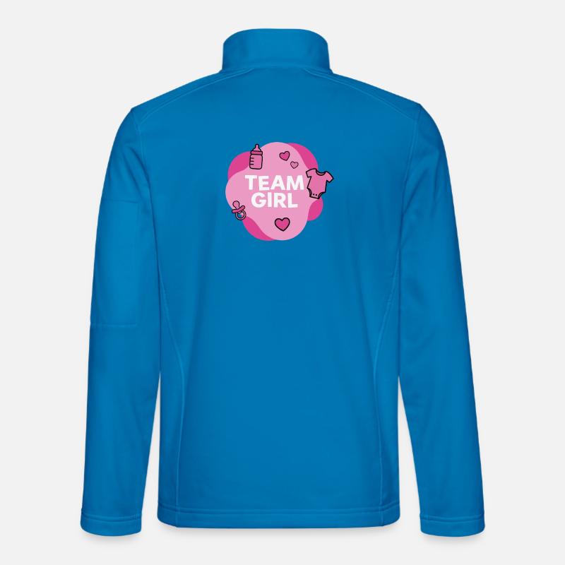 Conception de la douche de bébé de l’équipe de fille Veste en tissu softshell Unisexe