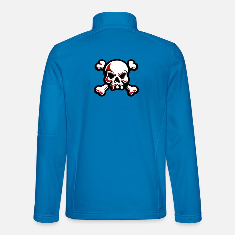 skull skeleton bones symbol Unisex Softshell Jacket