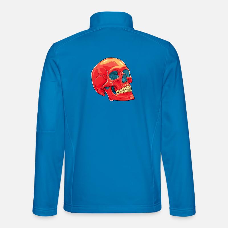 Totenkopf Skull - Unisex Softshelljacke - Lichtblau